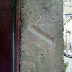 traces of a mezuzah in Lviv (Lwow, Lemberg)