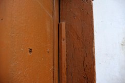Stryi - trace of a mezuzah in the former Jewish quarter