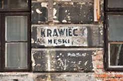 Old shop sign in Praga