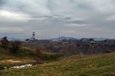 Solotvyno - collapsed salt mine